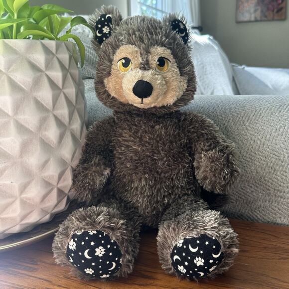 Build A Bear 2015 Howl-O-Ween Werewolf Plush Glow In The Dark Moon Stars Wolf - Picture 1 of 9